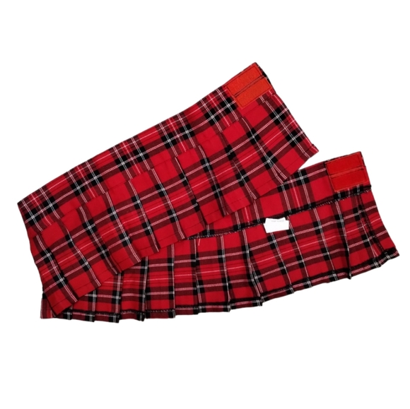Plaid Pleated Mini Skirt Y2K 90s - Picture 7 of 9